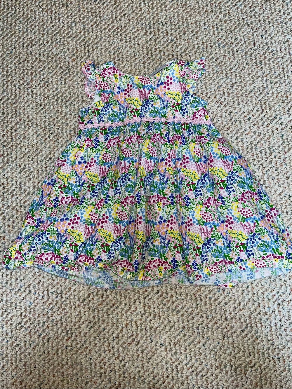 100% Cotton Vintage 90s Toddler 2T Ditzy Floral Spring/summer Dress